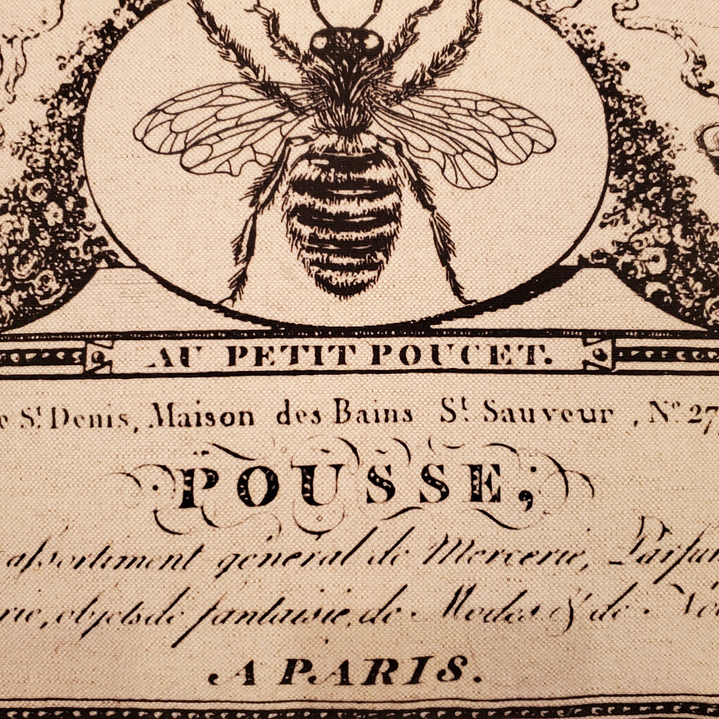 French Bee Pillow