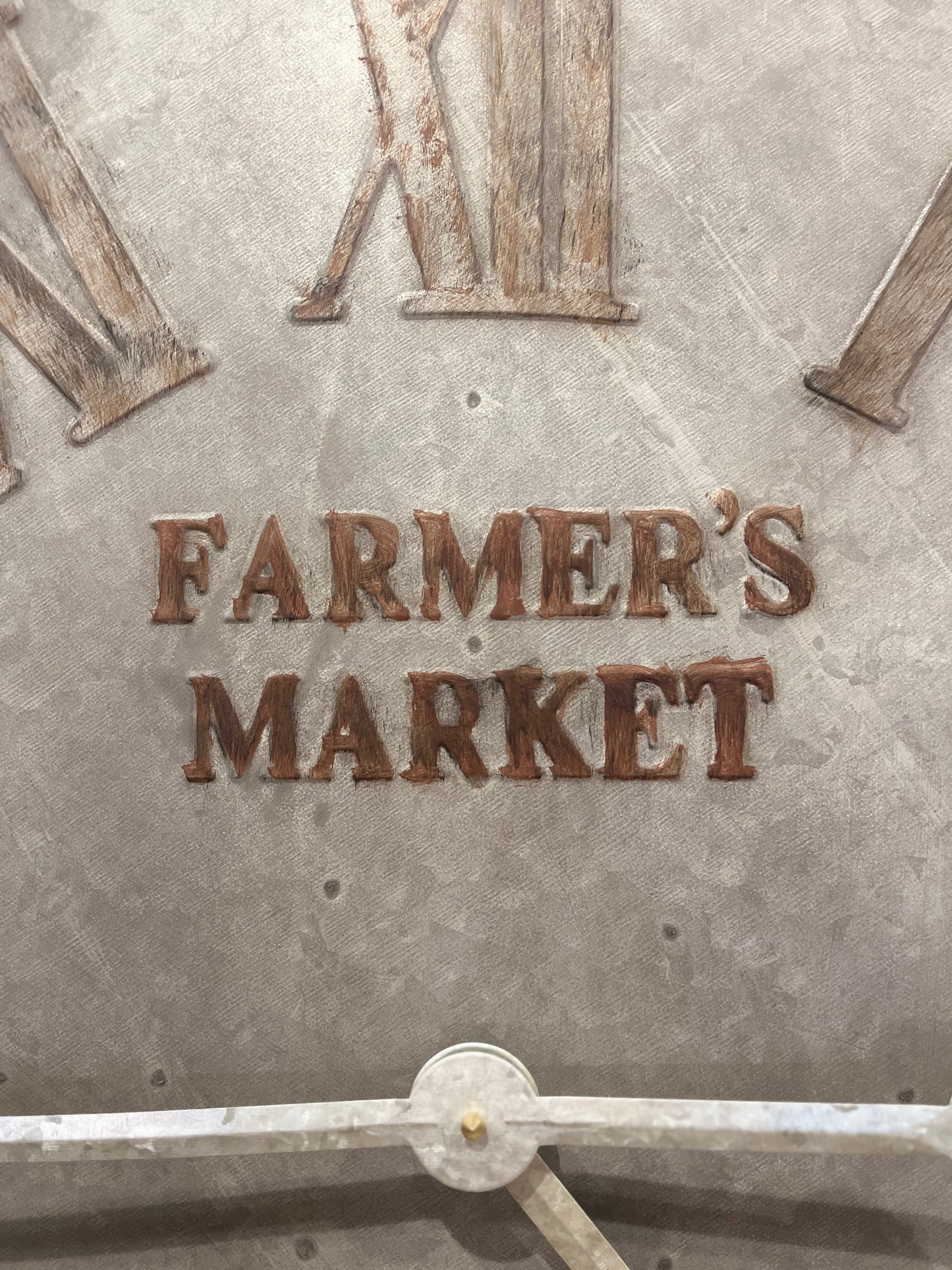 Retro "Farmer's Market" Clock