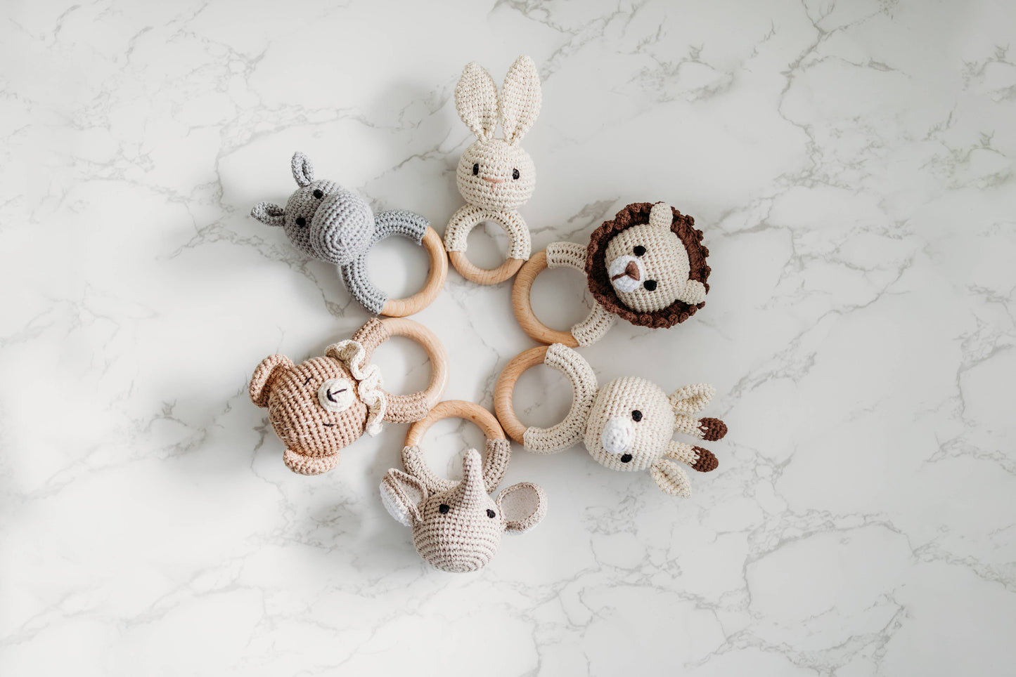 Baby Rattle, Crochet Baby Rattle, Animal Rattle: Giraffe