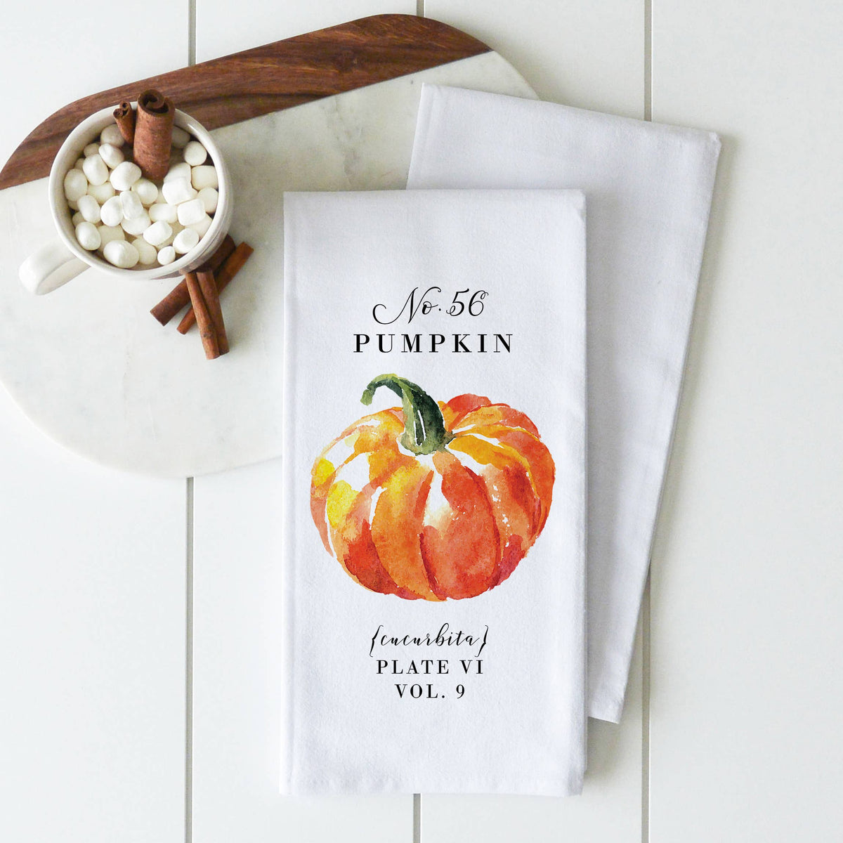 Pumpkin Tea Towel: Natural