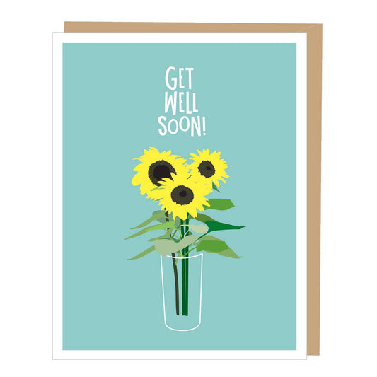 Sunflowers Get Well Card