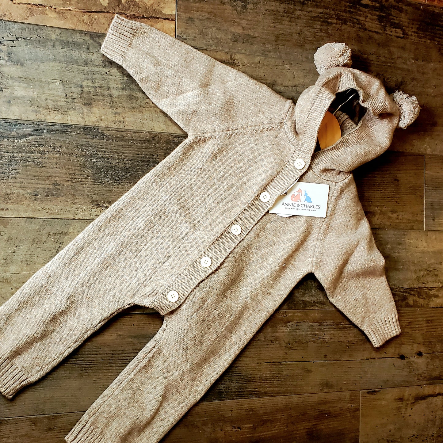 Toddler Overall (apricot) | Annie & Charles