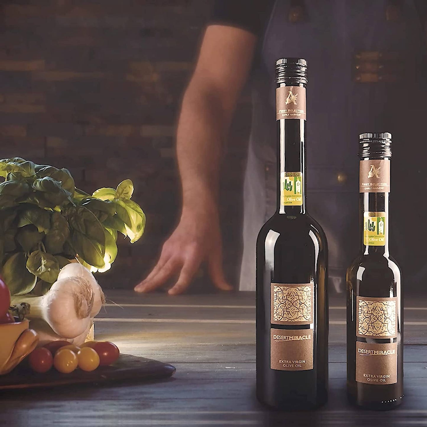 DESERT MIRACLE Organic Extra Virgin Olive Oil | Glass Bottle: DESERT MIRACLE 250ML