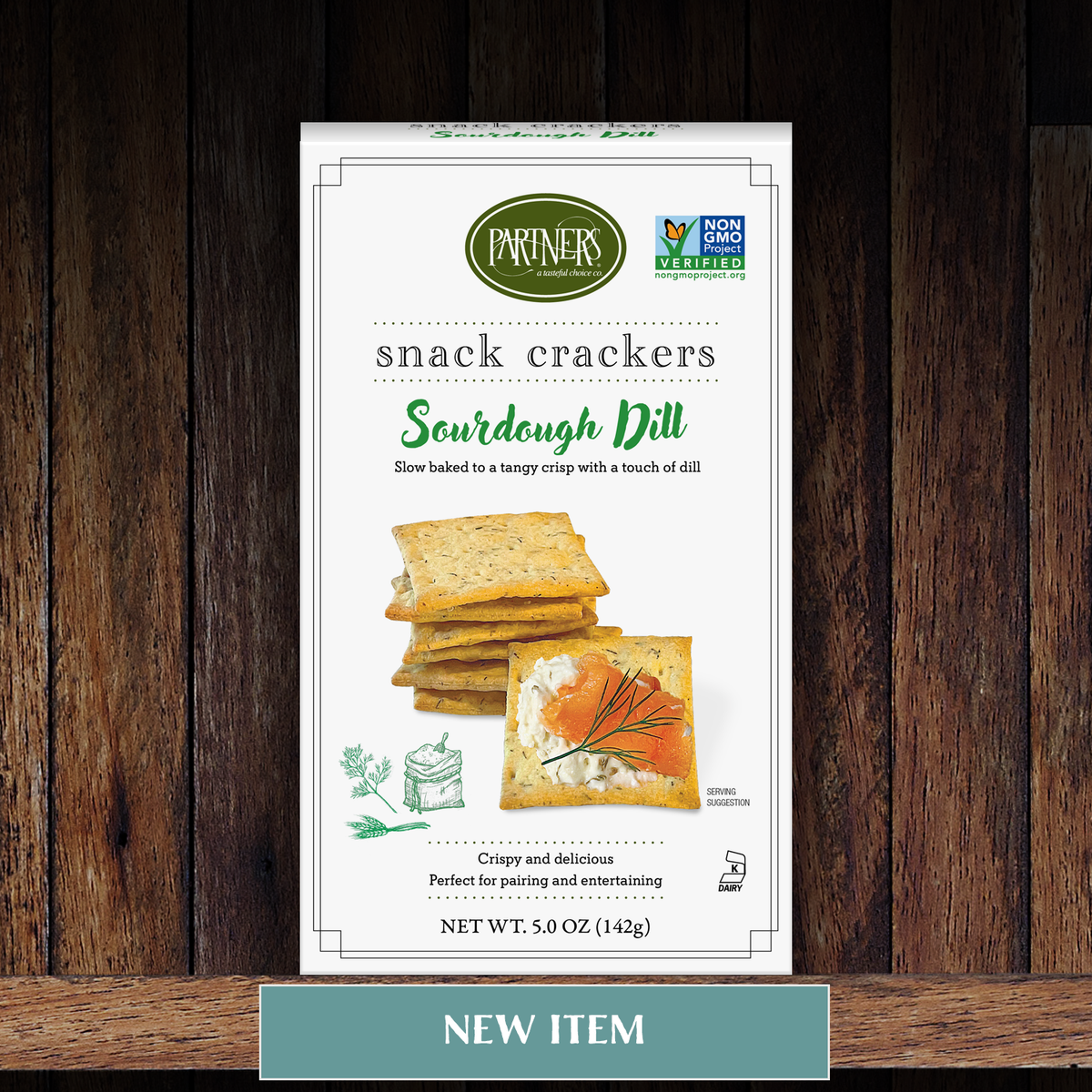 Sourdough Dill Snack Crackers