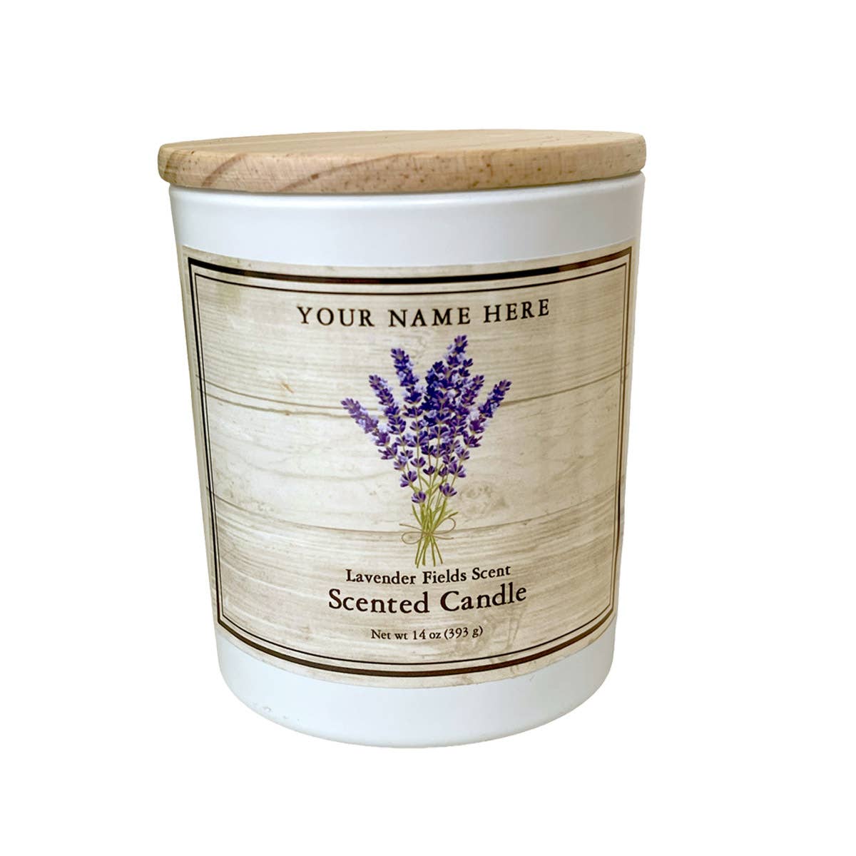 Customizable Farm Market Lavender Soy Candle 14 oz