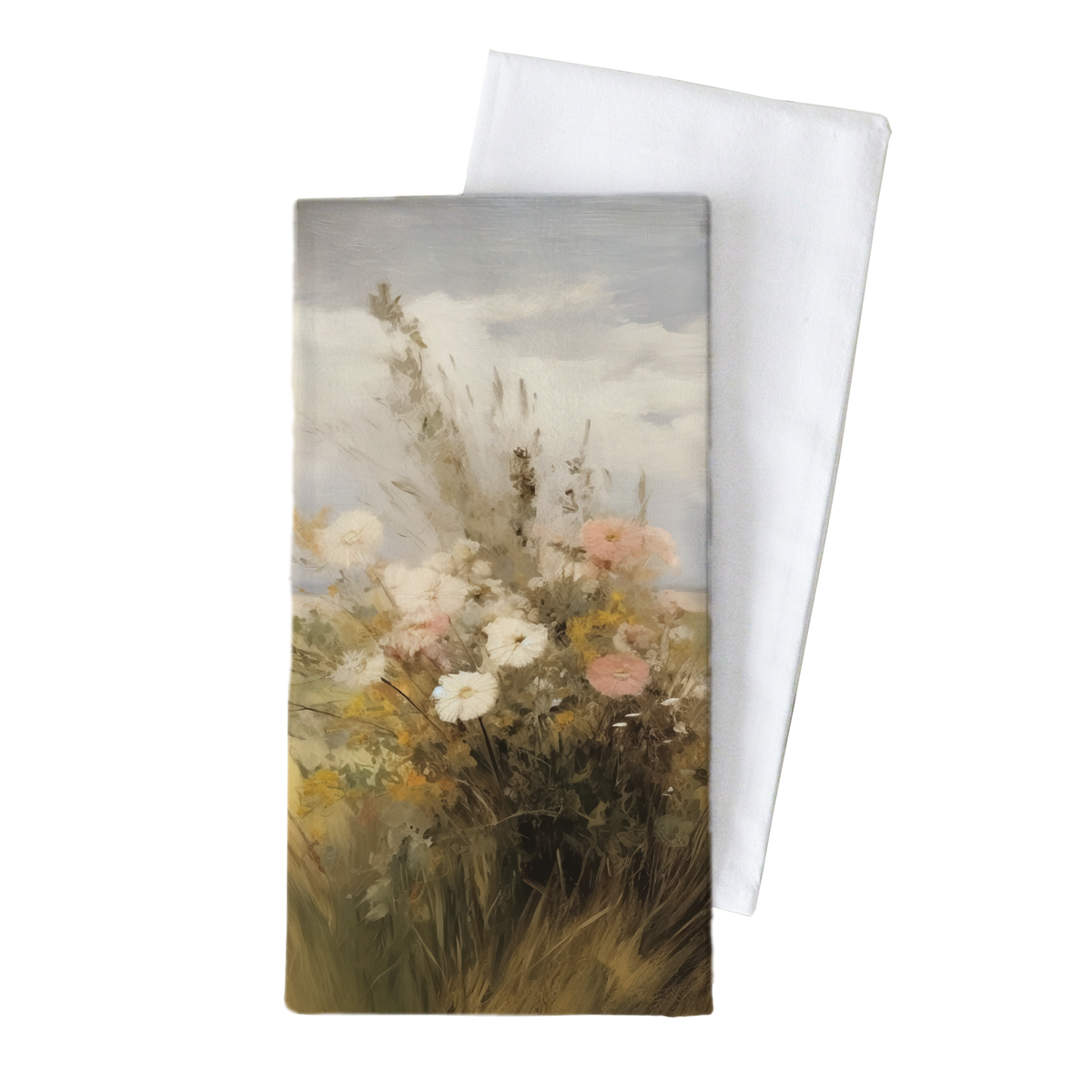 Wildflower Tea Towel: Natural
