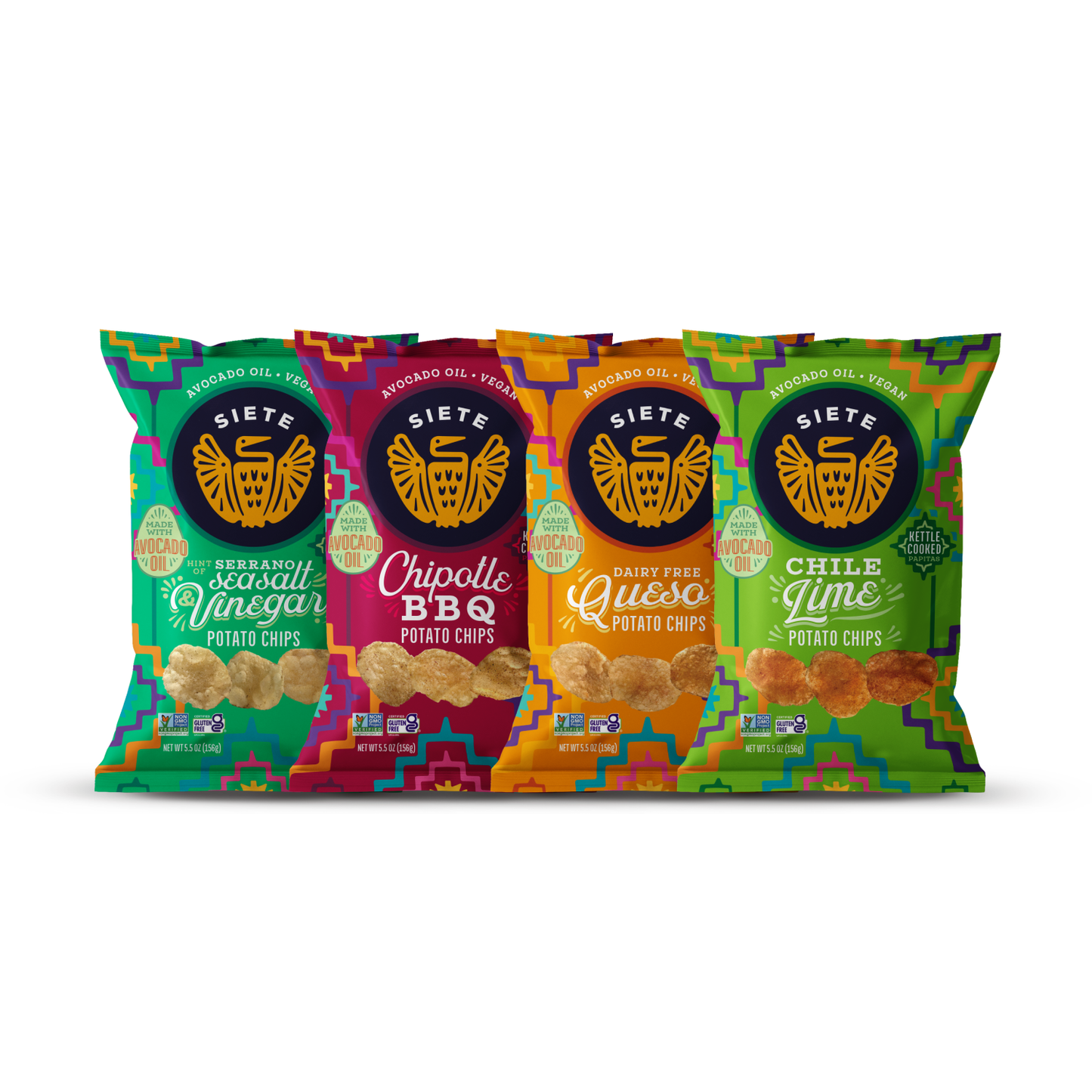 Flavor Mix Pack Kettle Cooked Potato Chips 5.5oz - 24 bags