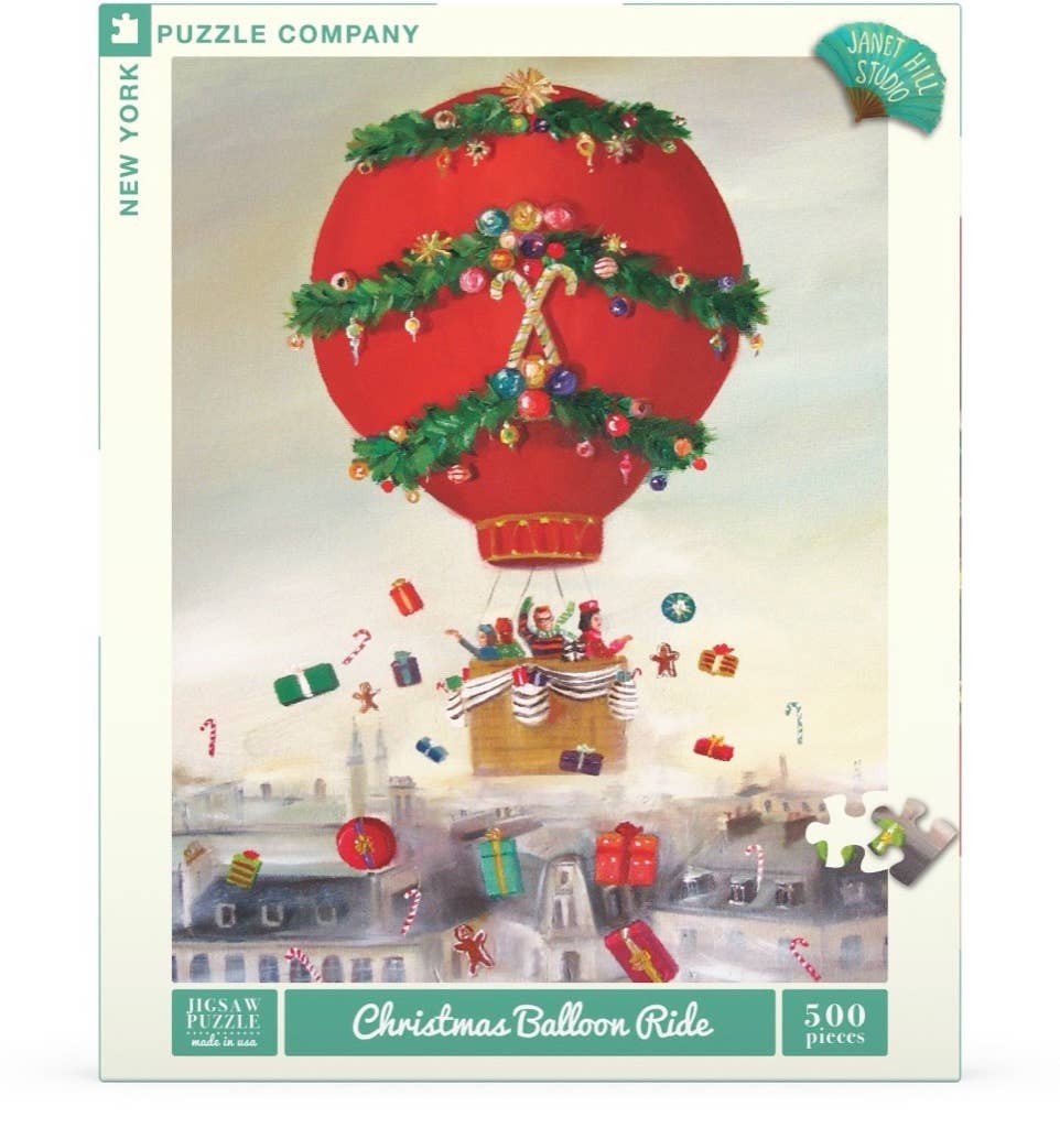 Christmas Balloon Ride - 500 Piece Jigsaw Puzzle