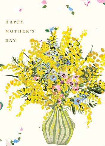 FORSYTHIA MOTHER'S DAY GREETING CARD  4.5 x 6.25"
