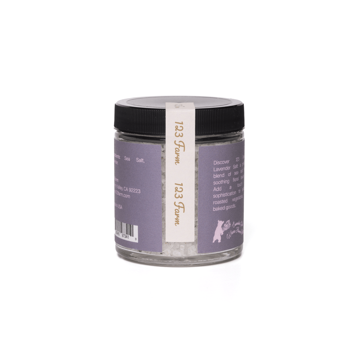 Lavender Salt – 123 Farm Gourmet Seasoning, 4 oz