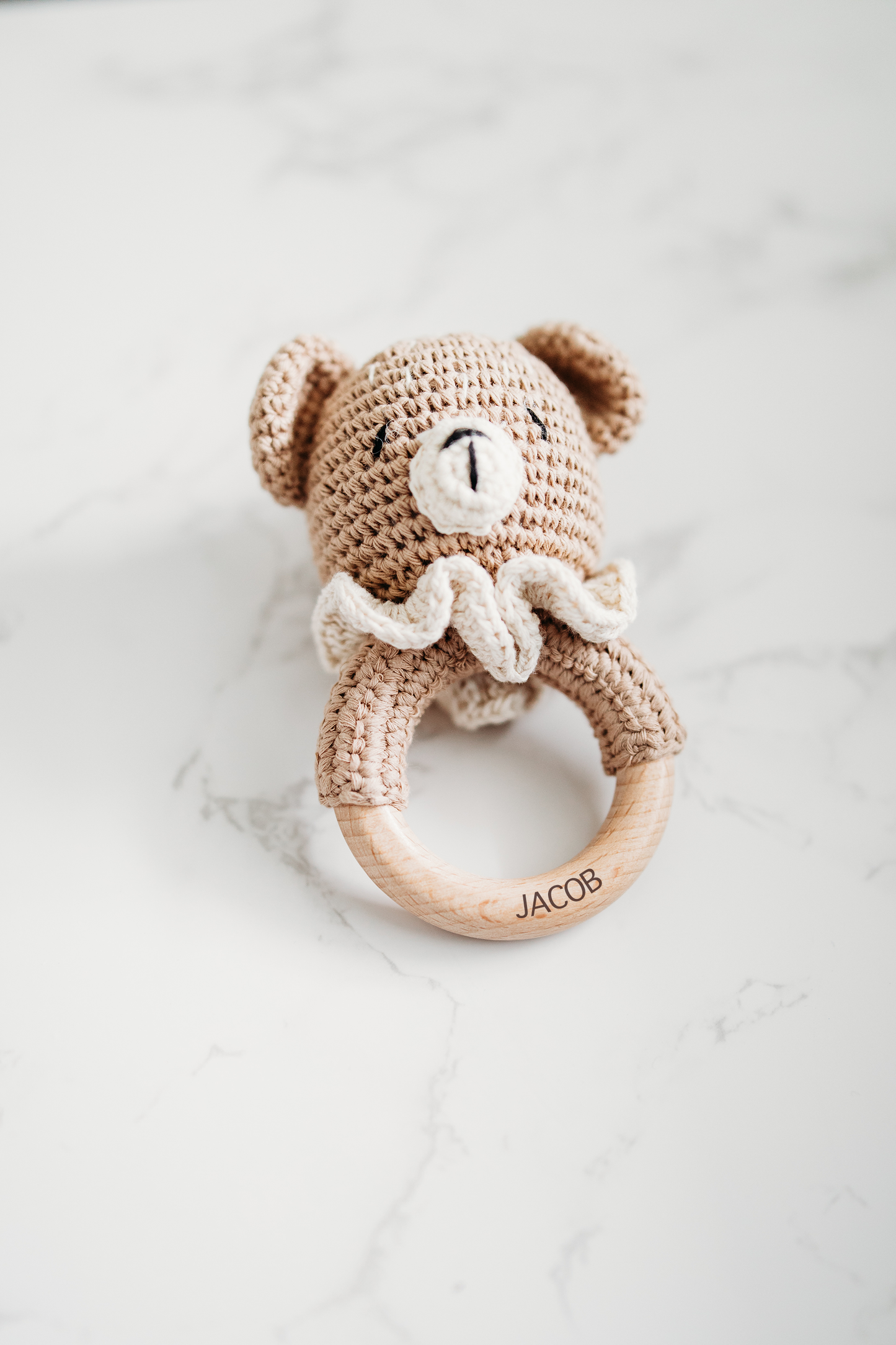 Baby Rattle, Crochet Baby Rattle, Animal Rattle: Giraffe