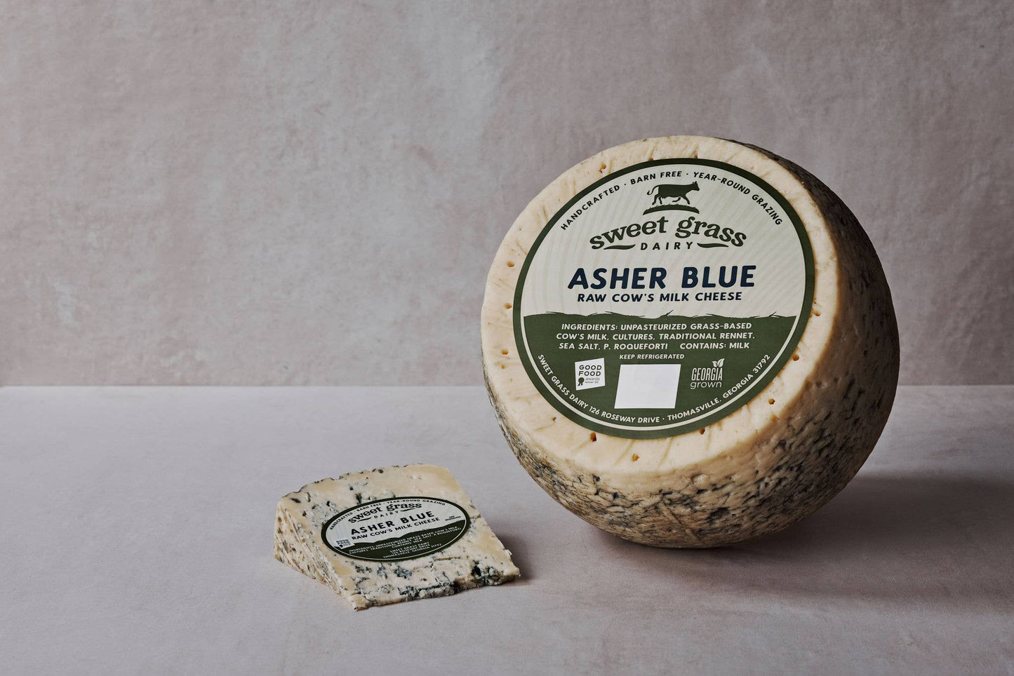 Asher Blue Cheese, Sweet Grass Dairy