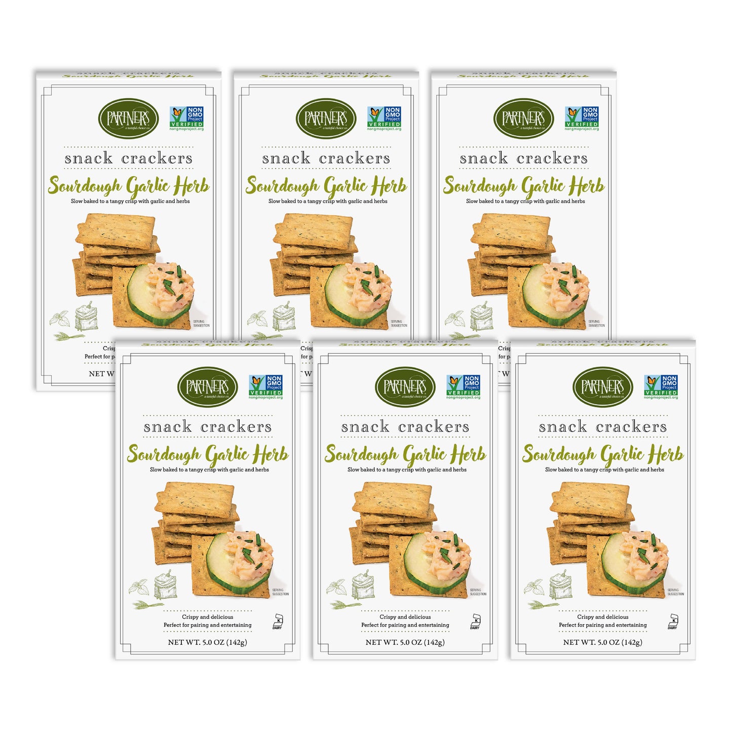 Sourdough Garlic Herb Snack Crackers