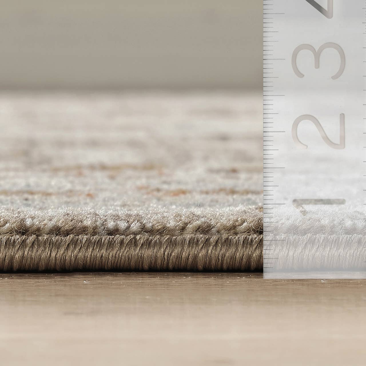 Alara Taupe Cream Vintage Medallion Floral Area Rug: 7'9" x 10'