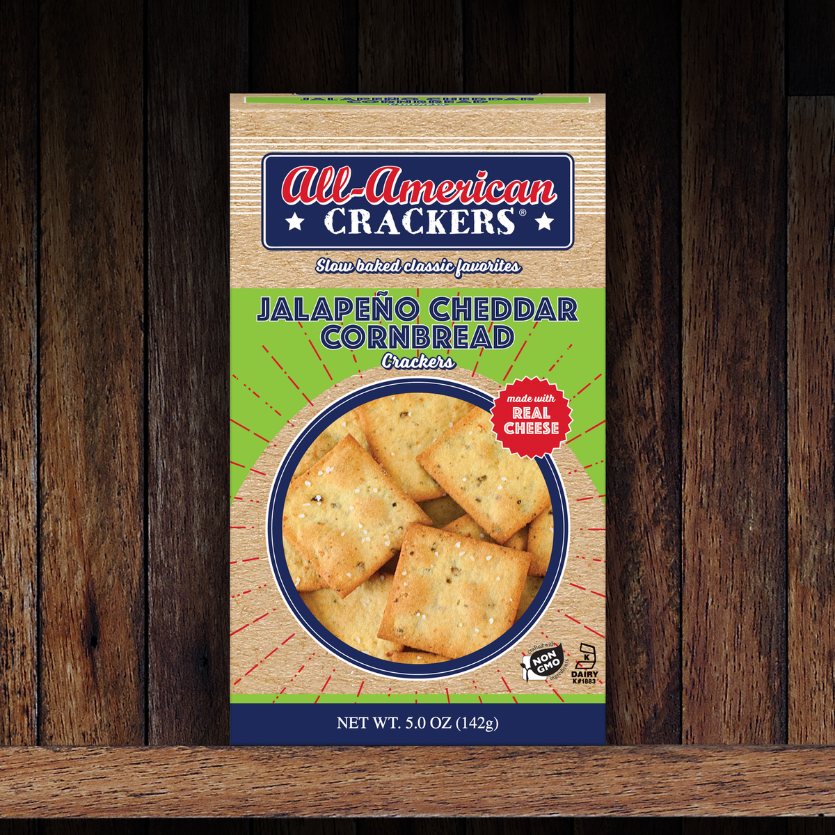 Jalapeno Cheddar Cornbread Snack Crackers