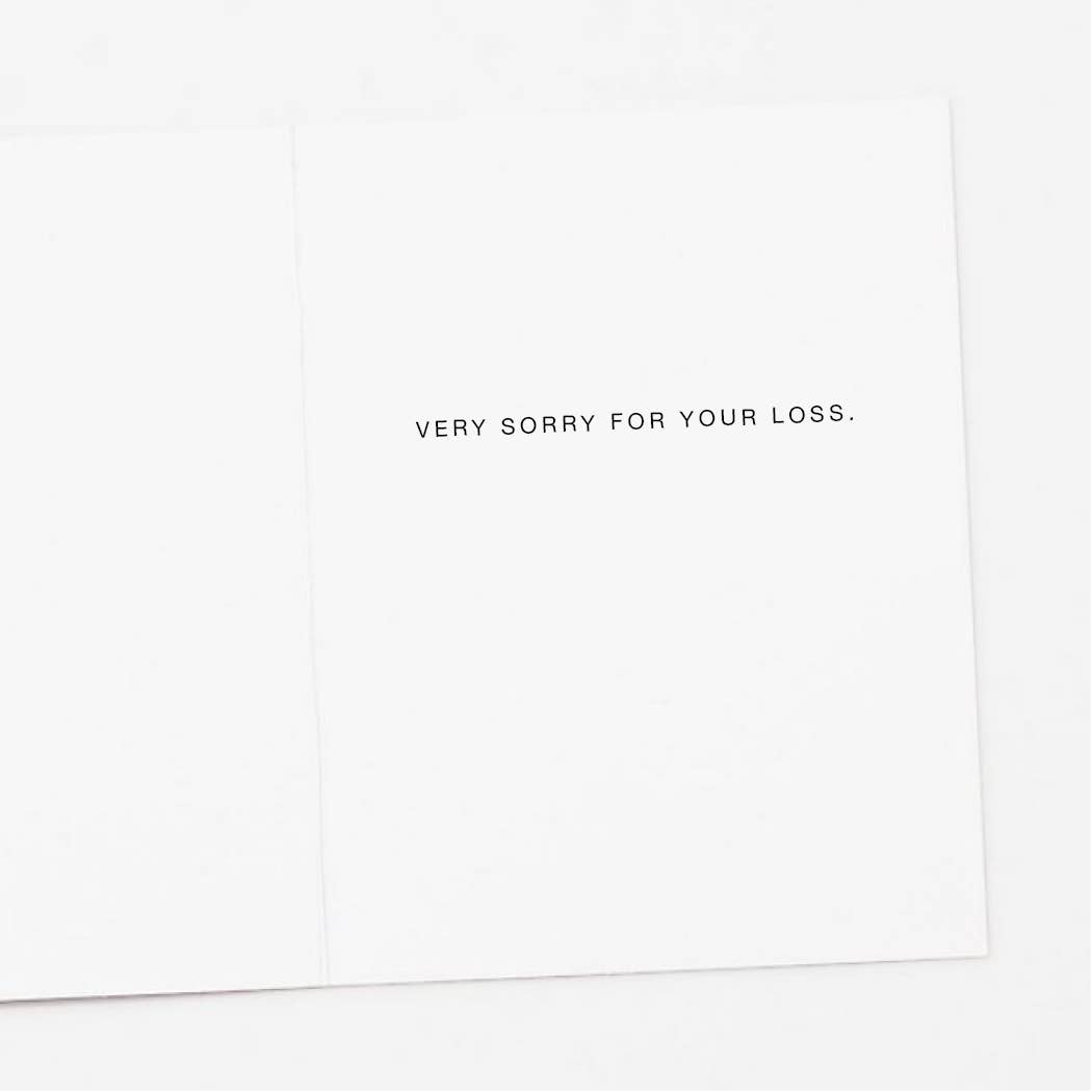 Purple Orchid Sympathy Card