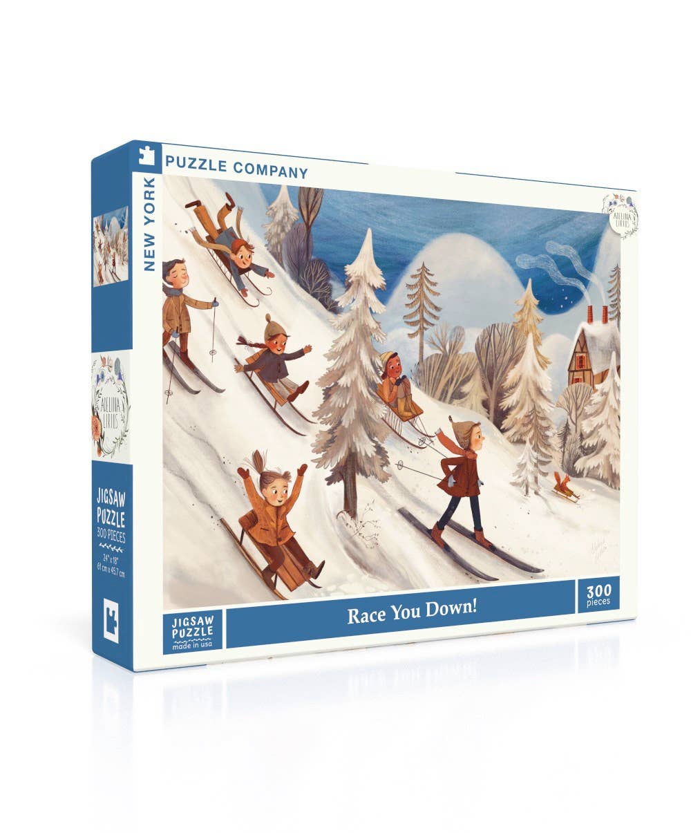 Race You Down! - 300 Piece Jigsaw Puzzle