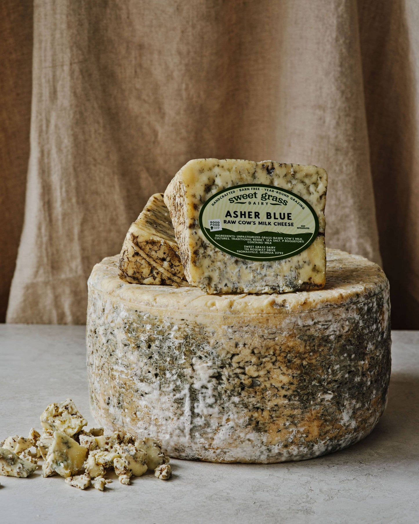 Asher Blue Cheese, Sweet Grass Dairy