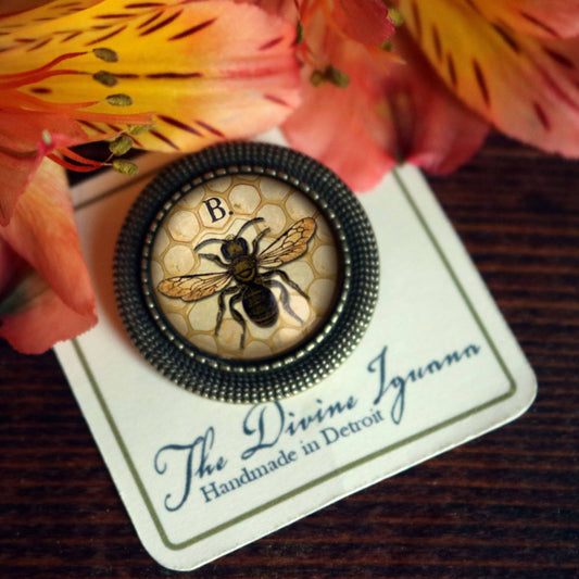 Honey or Worker Bee  Brooch