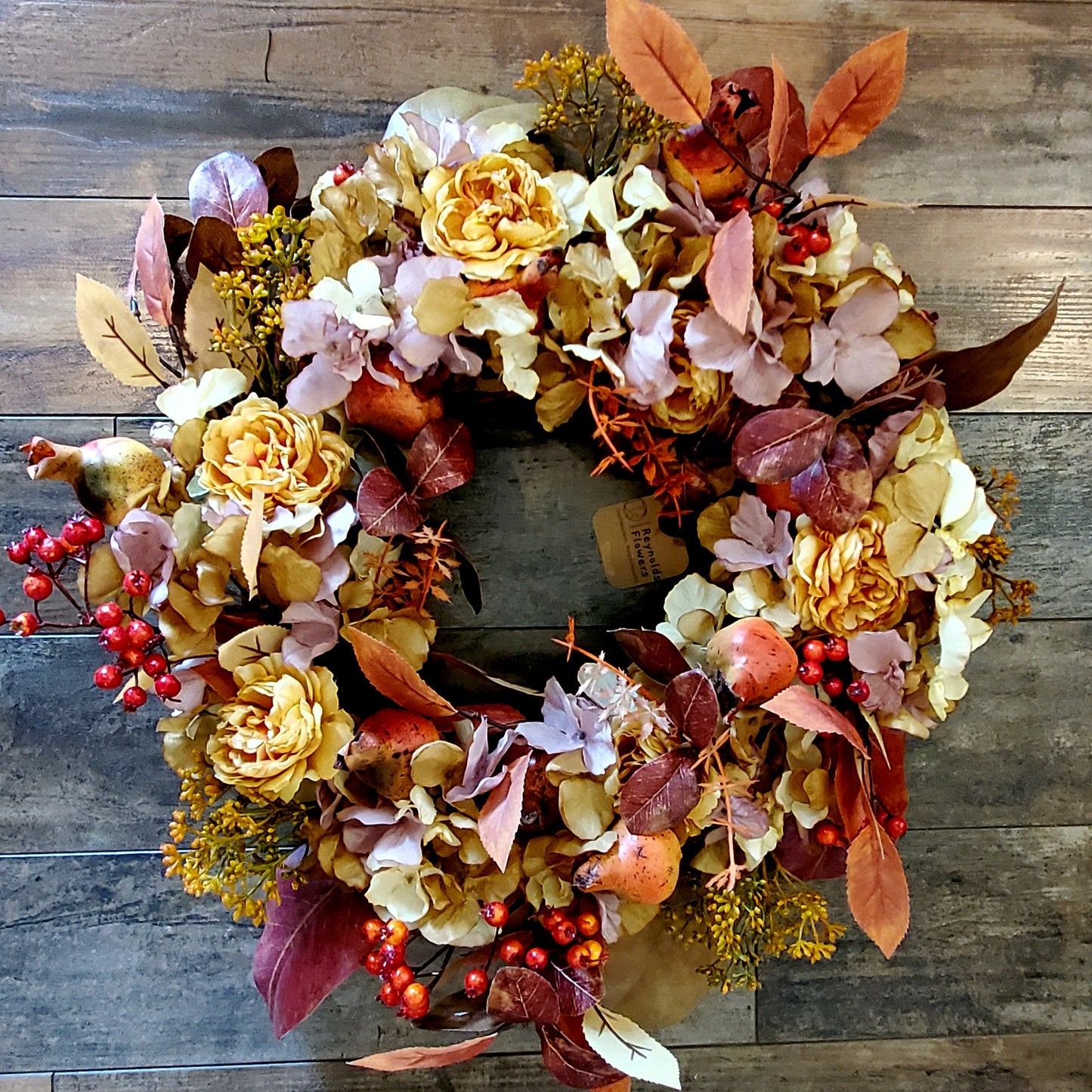 Amber Garden Wreath — Faux