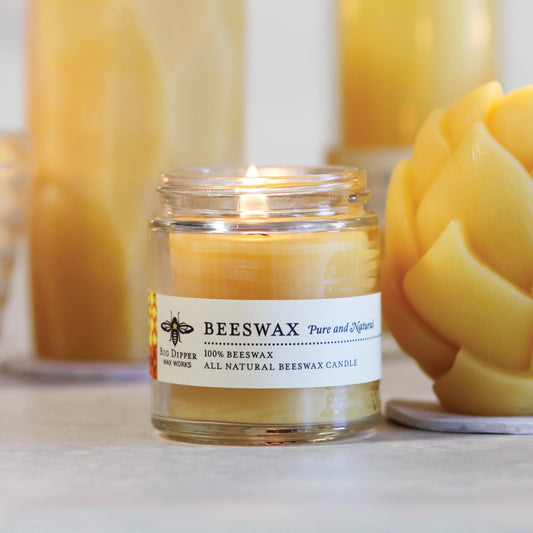 Pure Beeswax 3.2 Oz. Glass Candle