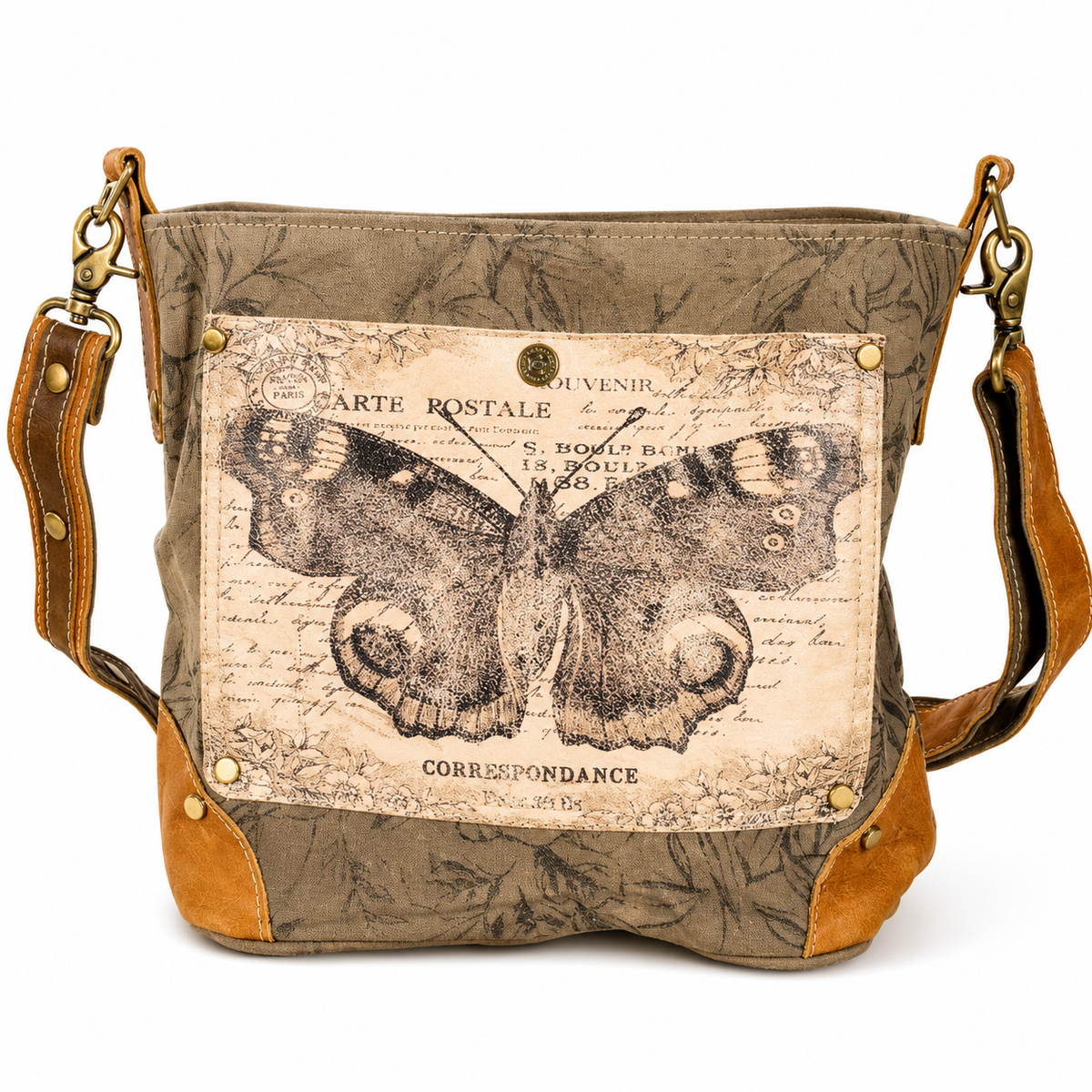 Butterfly Print Shoulder Bag