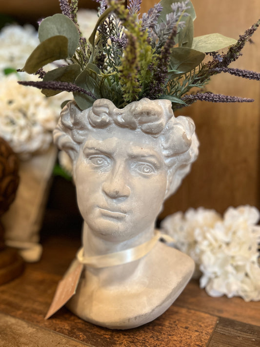 Greek God Bust Planter