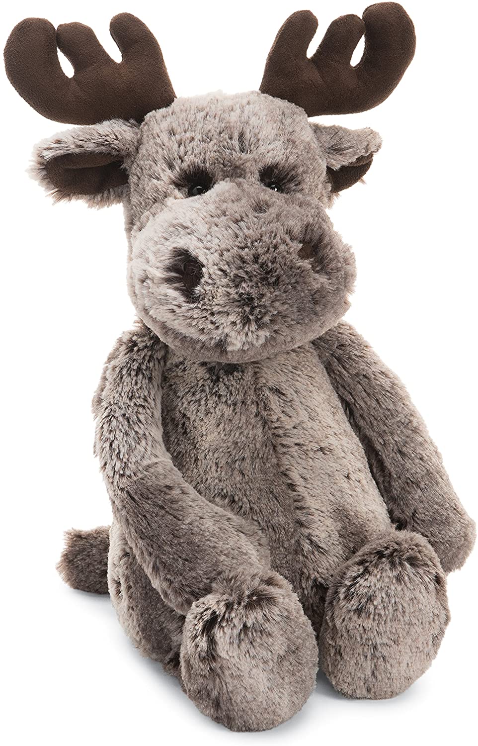 Bashful Marty Moose Stuffed Animal, Jellycat, Small, 7 inches