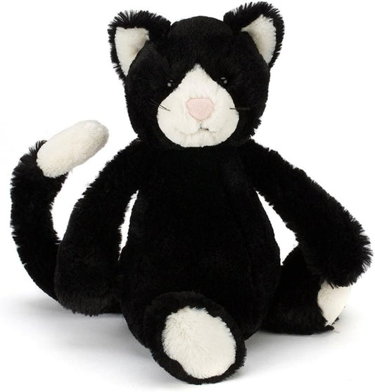 Jellycat, Bashful Black & White Cat, Small