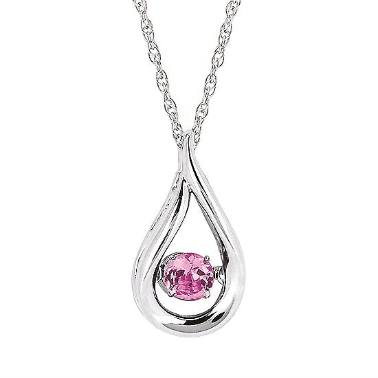 Citrine Birthstone (November) Sterling Silver Teardrop Pendant