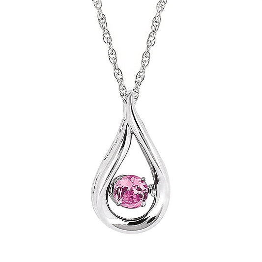 Citrine Birthstone (November) Sterling Silver Teardrop Pendant
