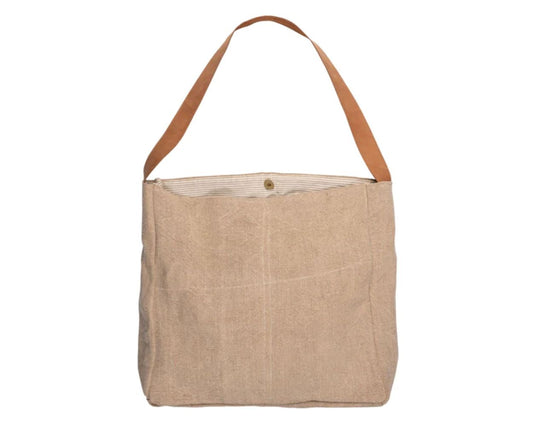 Oversized Linen Tote