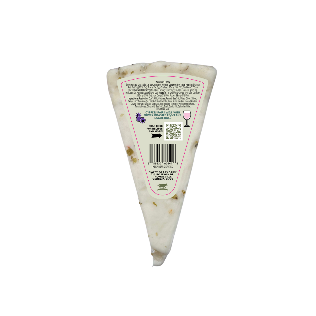 Cypress Cow's Milk Cheese, Sweet Grass Dairy
