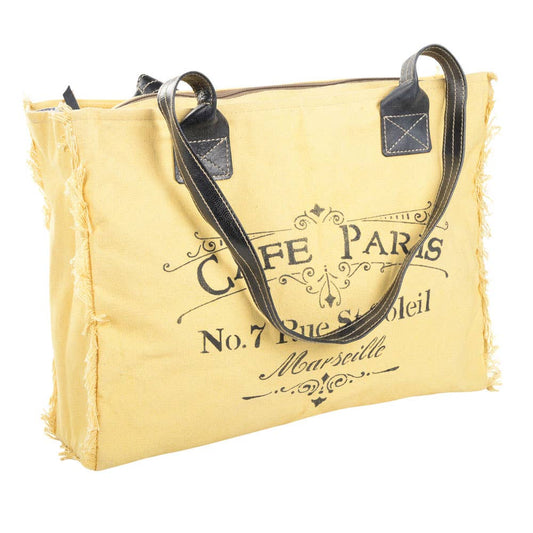 Cafe Paris Yellow Tote