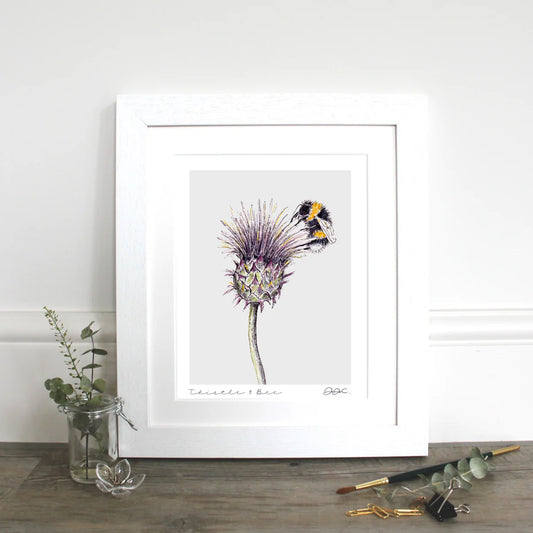 Thistle & Bee Fine Art Print