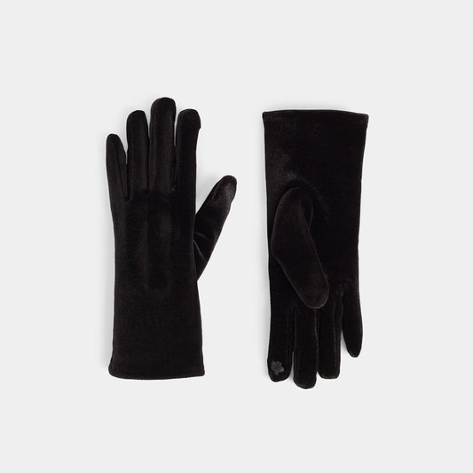Velvet Dream Touchscreen Gloves: Black