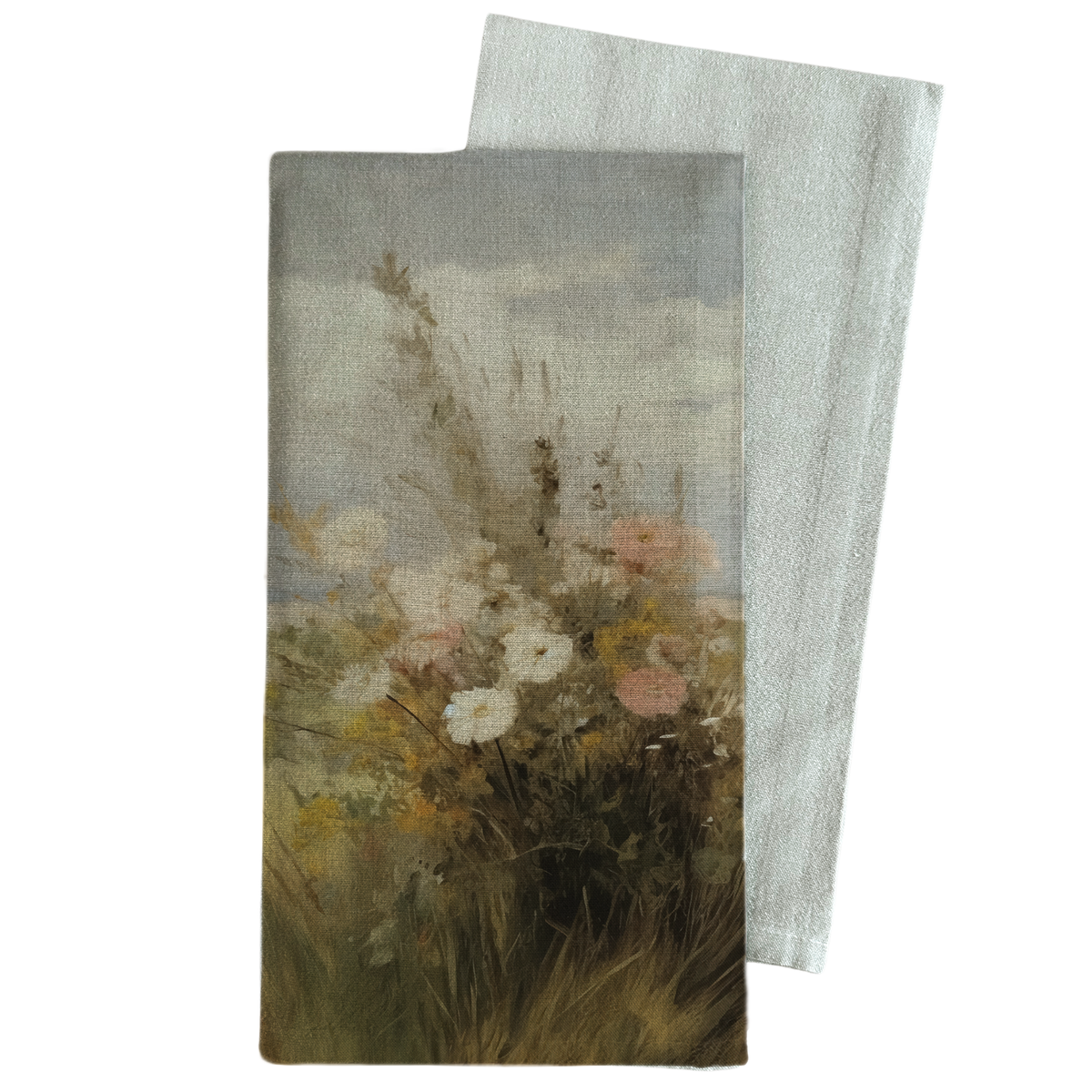 Wildflower Tea Towel: Natural