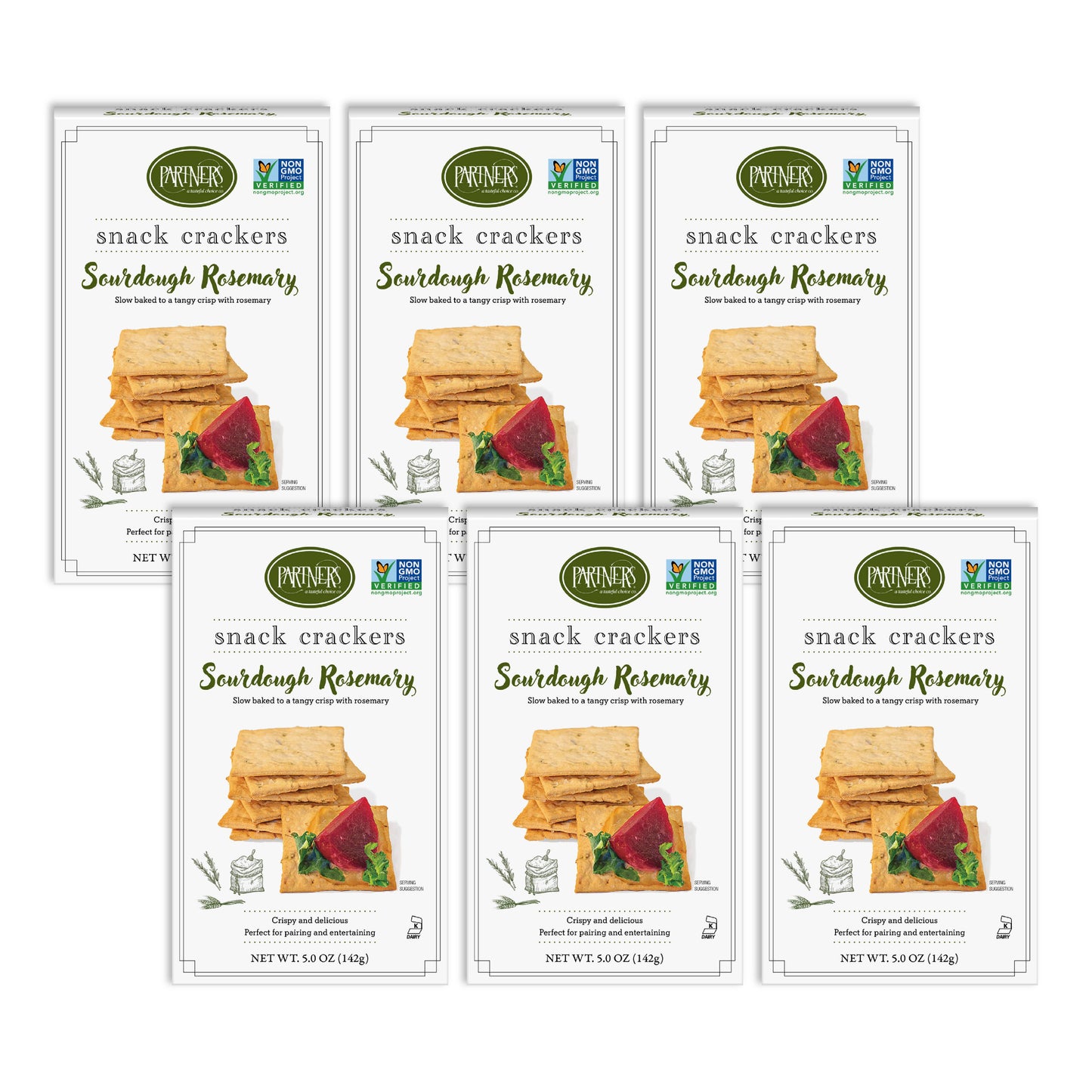 Sourdough Rosemary Snack Crackers