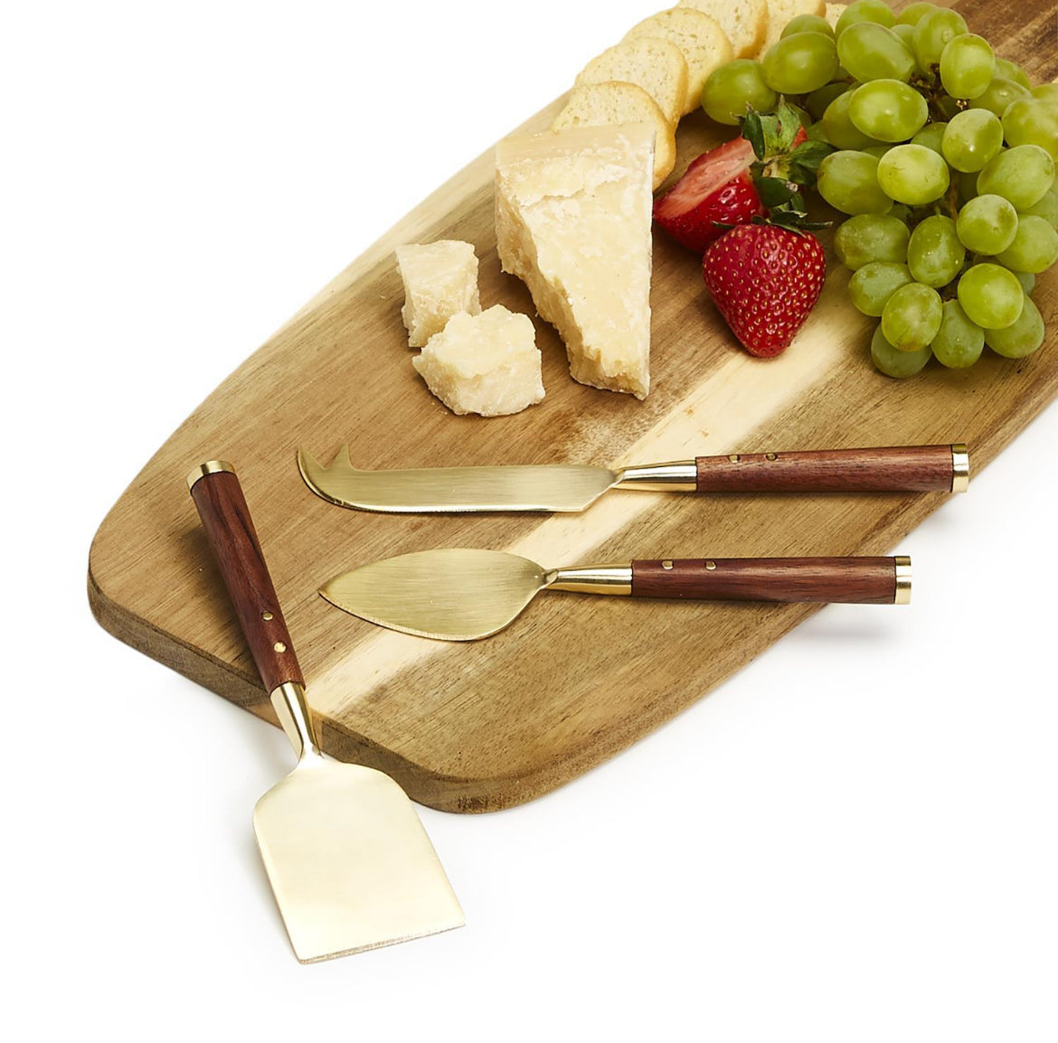 Acacia Wood Cheese Knife Set