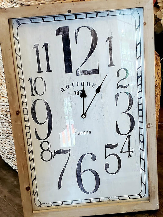 Rectangular European Antique Wall Clock