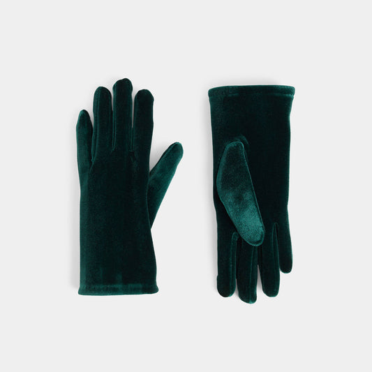 Velvet Dream Touchscreen Gloves: Emerald