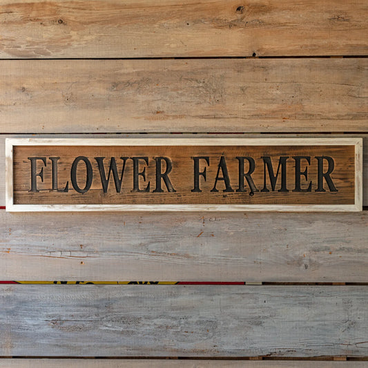 Retro Flower Farmer Sign