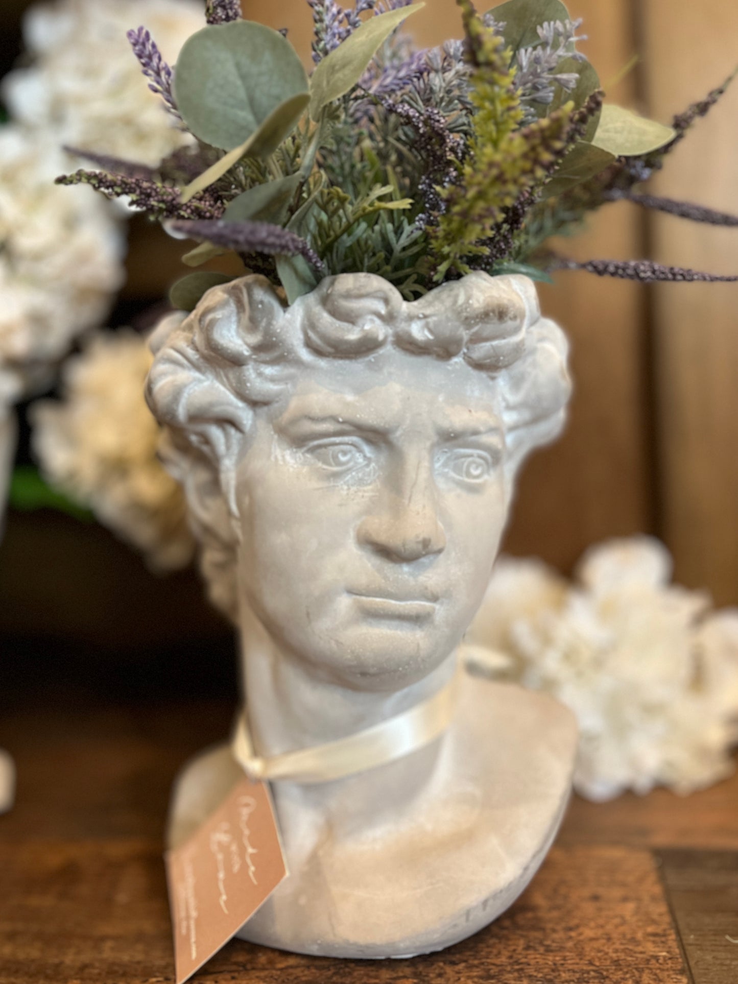 Greek God Bust Planter