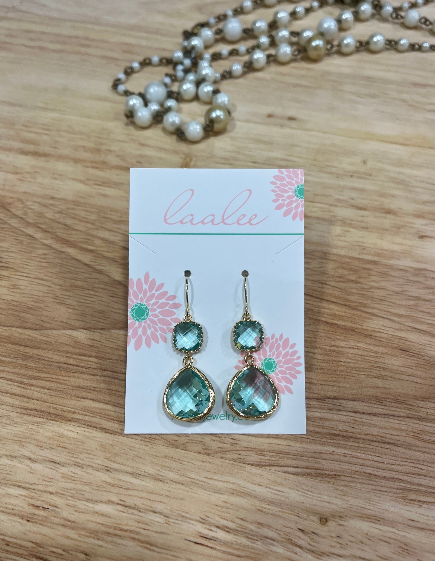 Gold & Prasiolite Earrings - LaaLee