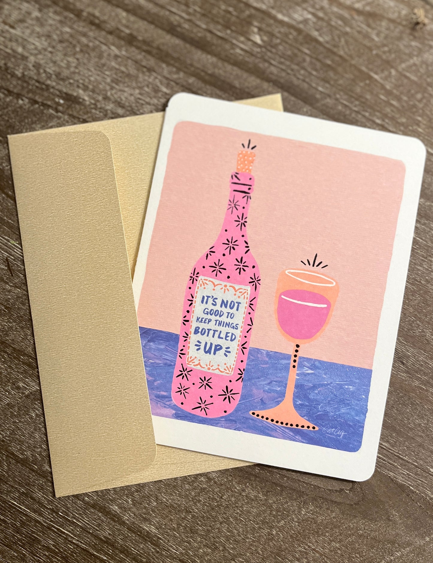 Let's Wine A Little Novelty Card