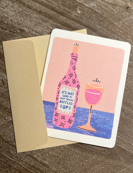 Let's Wine A Little Novelty Card