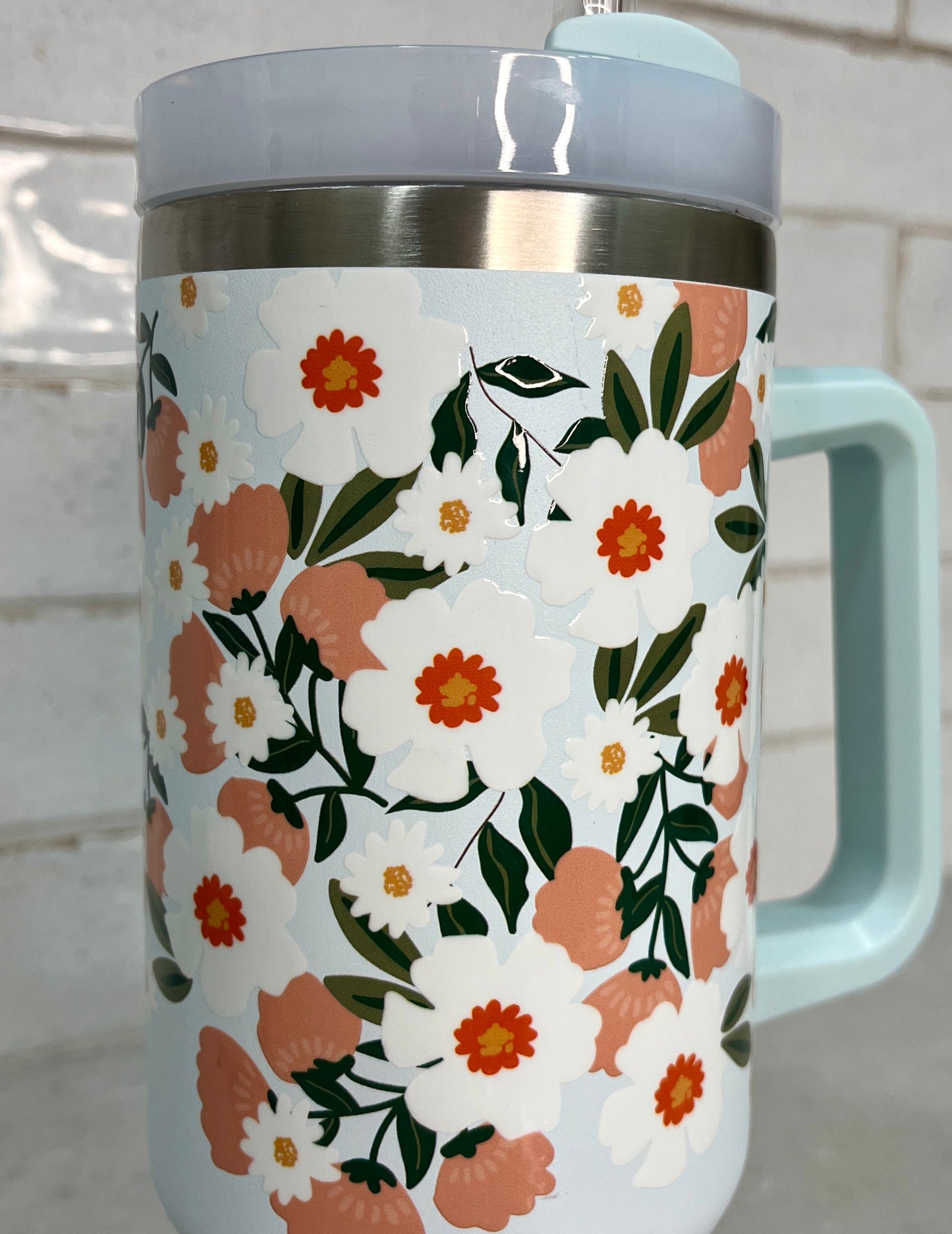 Floral 40 oz Tumbler