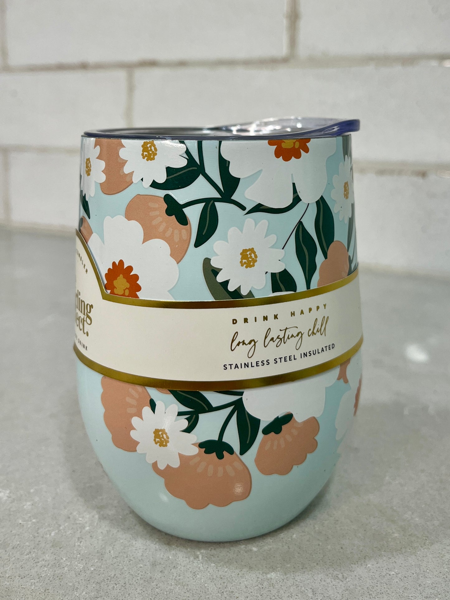 Floral Wine Tumbler