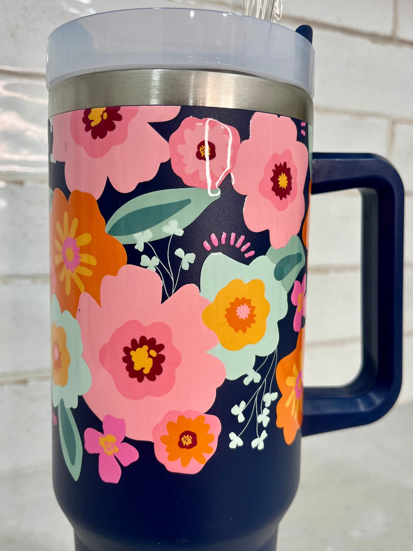 Floral 40 oz Tumbler